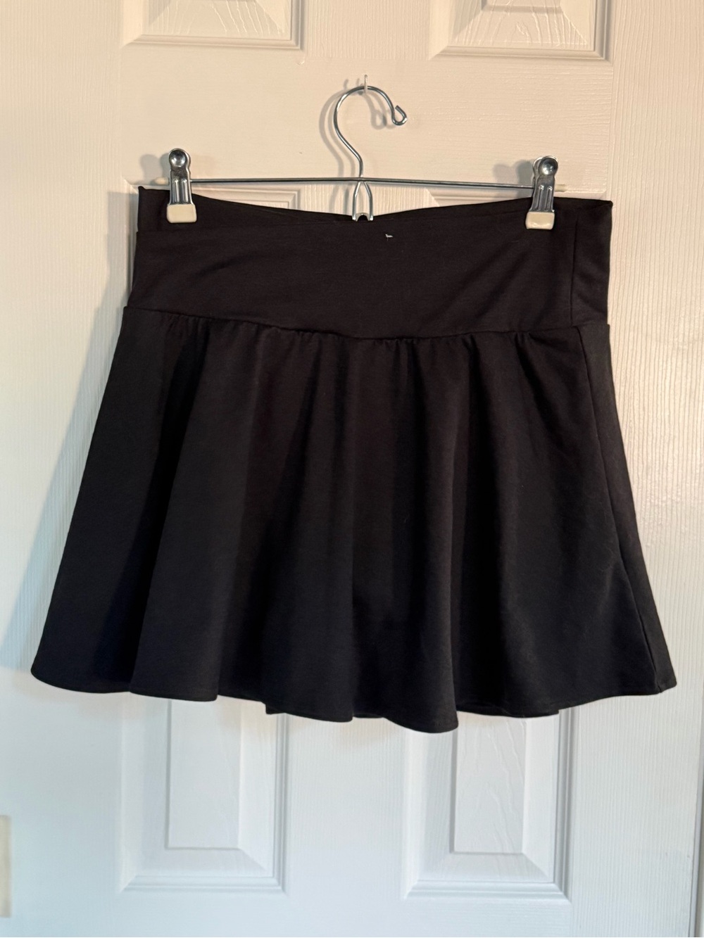 Old navy Black Women's Flared short skort Skirt, cloudcomfy extra high rise L